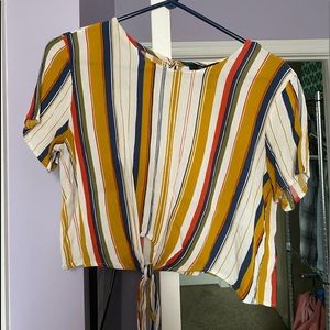 Striped crop top